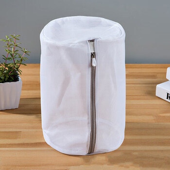 洗衣袋加厚细网5件套护洗袋衣物收纳家用旅行洗衣袋灰细圆柱2233