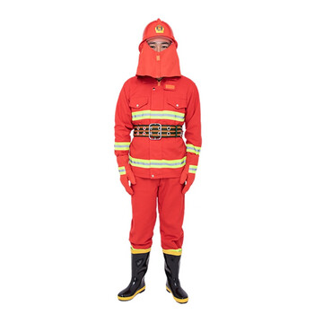 华军 97款消防服两件套 97式作训服 消防演习火灾演练服装防火服微型