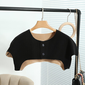 夏季护肩背心男女护肩膀颈椎坎肩房薄款防寒马甲月子睡觉神器黑色全加