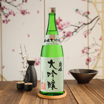 菊姬日本菊姬清酒菊理媛黑白吟by山废加阳菊荒走鹤乃里先一杯纯米酒