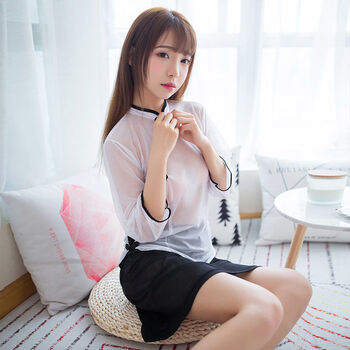 情趣内衣jk套装sm丁字裤薄纱透明民国风女肚兜短裙长款复古旗袍性感