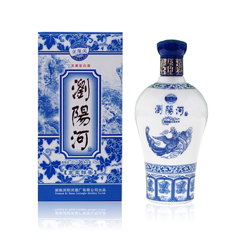 浏阳河青花瓷五里2016年出厂老酒45度475毫升单瓶国标优级白酒
