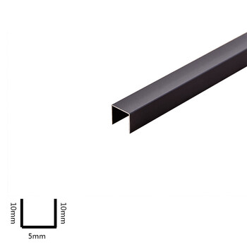 铝合金u型收边条铝合金u型条收边条装饰线条背景墙边框嵌条地板封边条
