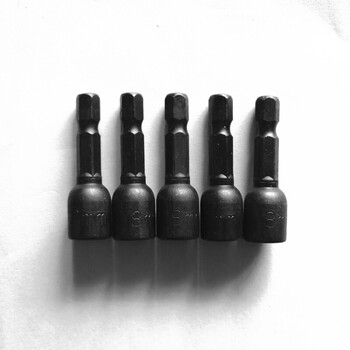 内六角强磁风批套筒头批头m8钻尾螺丝彩钢瓦钉燕尾丝手电钻套头强磁