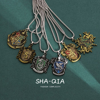 哈利波特周边饰品马尔福项链潮男个性钛钢项链女潮酷辣妹配饰吊坠哈利