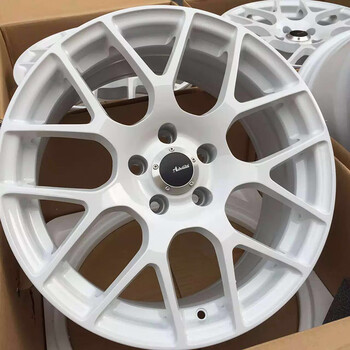 旭力雅泛迪n936亚光白黑蓝mat轻量化锻旋工艺汽车改装轮毂轮圈17寸