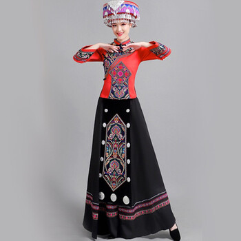 诗迪仕苗族服装女新款畲族成人婚嫁服56少数民族服饰苗族土家族舞蹈