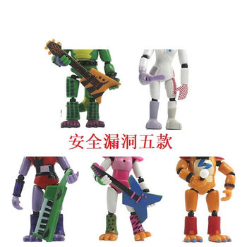 靓趣安全漏洞玩具熊弗莱迪关节可动周边摆件可拆卸玩偶