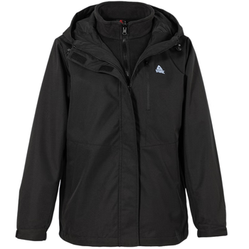 匹克冲锋衣男户外连帽防风防水三合一外套女净色双面摇粒绒情侣款夹克