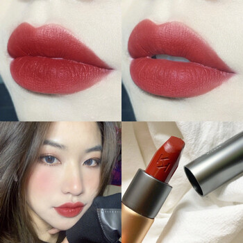 kiko口红新款哑光小银管柔雾口红粉雾唇膏脏橘色12020319现货3系338棕