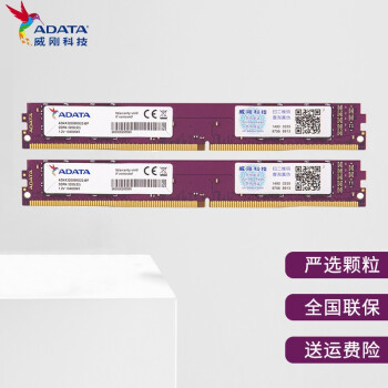 威刚（ADATA） 万紫千红 DDR4 台式机电脑内存条 DDR4 3200 8G*2
