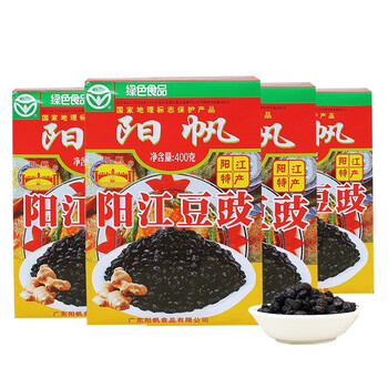 零食拼购专营店【京选】阳帆牌400g230g160克盒装阳江特产风味黑豆豉