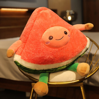 默知言ins丑萌网红少女心抱枕抛洒水果娃娃公仔玩偶毛绒玩具生日礼物
