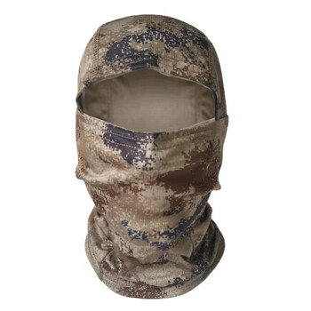 九灿迷彩面罩防晒头套防尘防风沙围脖套战术骑行透气全脸防护户外套头