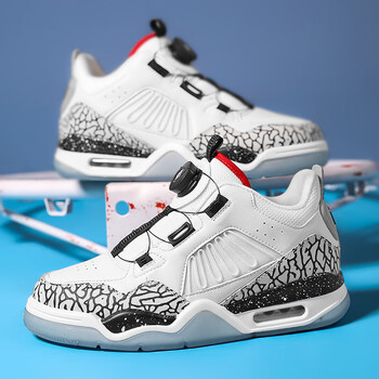 乔丹格兰joedongolan艾弗森篮球鞋男中帮儿童篮球比赛训练鞋透气耐磨