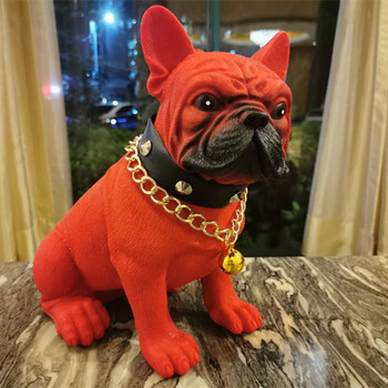 狗头蓝牙音箱电脑音箱低音炮情人节创意男朋友生日礼物斗牛犬音响红色