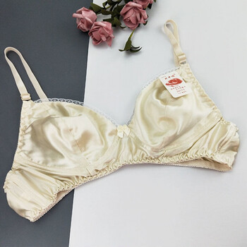 蚕夫人 桑蚕丝文胸双面真丝无钢圈无海绵双面真丝胸罩四季薄款轻柔