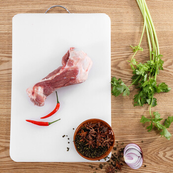 菲隆超市肉摊猪肉分割剁骨台肉墩塑料pe案板刀板菜板砧板 长100*宽60*