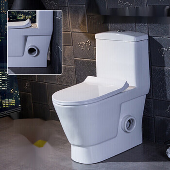 箭牌(arrow)墙排式马桶家用移位大管道直落直冲式左右排后排水坐便器