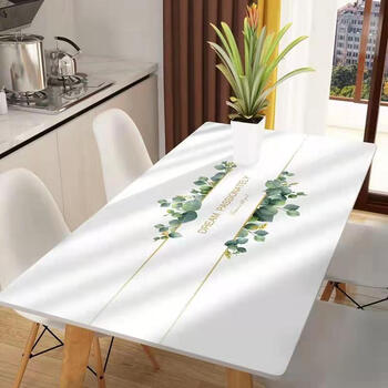 硅胶桌布免洗防烫环保餐桌垫电视柜茶几台布餐桌布热恋默认直角6060cm