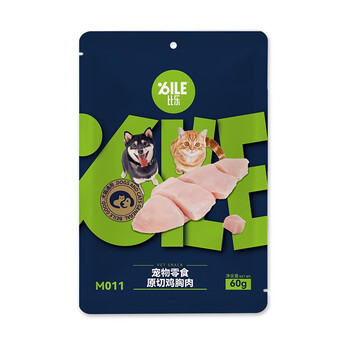 比乐 宠物原切鸡胸肉零食猫狗通用 原切鸡胸肉60g