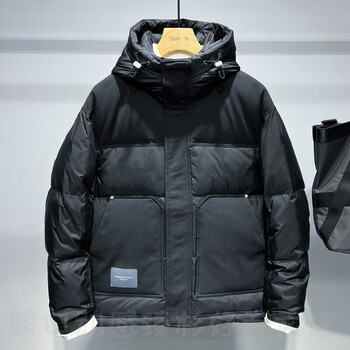 蒙口动感羽绒服冬季厚款外套男时尚流行百搭冬装夹克保暖休闲男士衣服