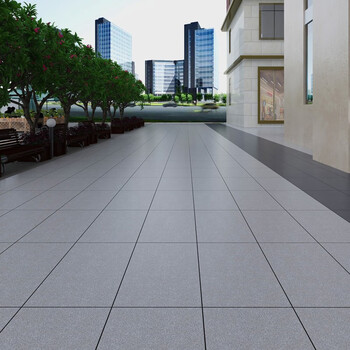 生态地铺石室外庭院园林景观地砖18mm厚广场砖耐磨户外仿石材pc砖 300