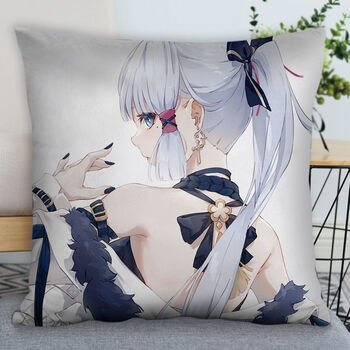 神里绫华抱枕 原神神里绫华抱枕正方形双面来图印照片定制二次元游戏