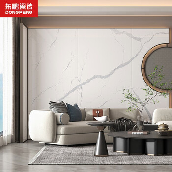 卡拉拉 900x1800瓷砖现代简约客厅白色墙砖岩板电视背景墙佛山磁砖