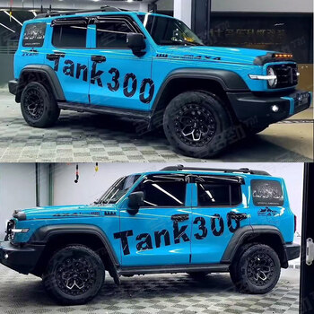 魏wey坦克300车贴拉花英文贴花定制越野城市版车贴纸改装饰拉花 tank