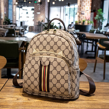 酷奇袋鼠酷奇女包真皮双肩包女2022新款潮女士大容量百搭旅行背包生日