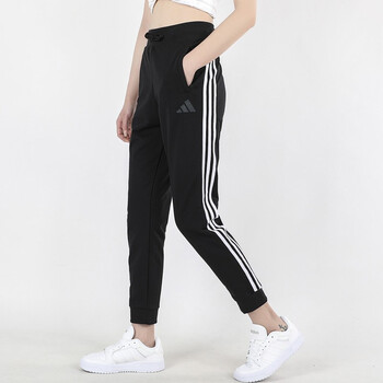 adidas阿迪达斯女裤2022春季新款运动裤针织保暖收口小脚裤裤休闲长裤