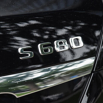 奔驰标志尾标s级车标字母贴改装数字车标装饰s680原车一致