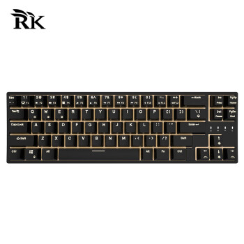 RK68plus(871)机械键盘 有线 蓝牙 无线2.4G三模办公键盘 客制化热插拔轴体 电脑键盘 白色背光 黑色红轴