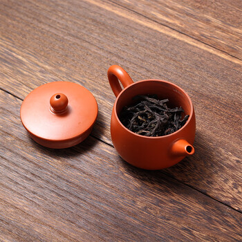 京品小米粒潮州入门级全手工朱泥手拉壶小容量冲罐泡茶壶紫砂壶功夫