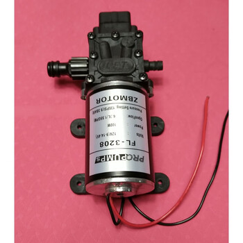 筠芸筌3208隔膜喷雾微型泵12v24v直流自吸小型洗车泵100w抽水泵试压