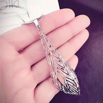 项链秋冬长款毛衣链女流苏挂件衣服百搭配饰吊坠精致简约气质孔雀羽毛