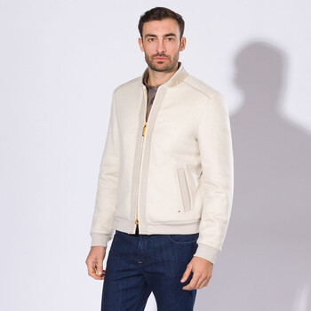 stefano ricci /史蒂芬劳.尼治男装 男士布劳森外套加厚外套 米色 54