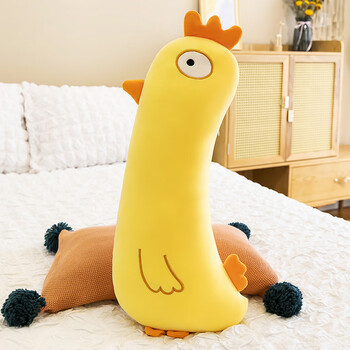 迪士尼(disney)可爱卡通公鸡毛绒玩具公仔床上睡觉抱枕长条枕头大号