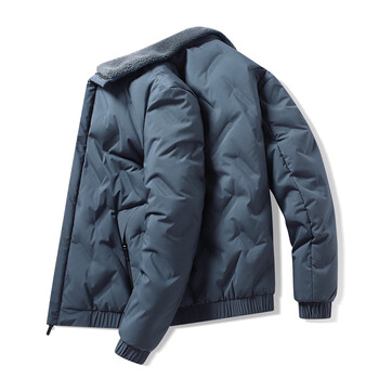 施耐克品牌断码羽绒服男款翻领毛领冬季加厚保暖爸爸冬装中老年人冬天