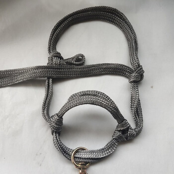 秃牛笼头马笼头牛龙头牛项圈缰绳牛笼头套大小可调boussac灰色简易带