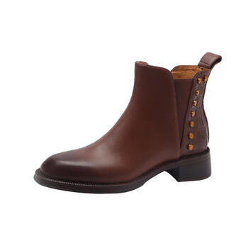 caohck202年新款切尔西靴女短靴春秋单靴子女款女靴中跟秋款短筒靴