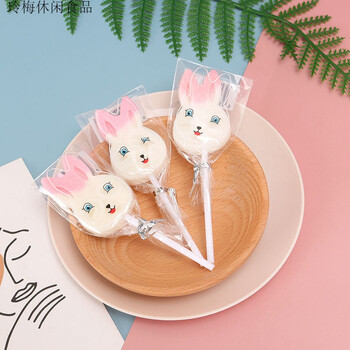 卡通创意水果味软糖多规格散装小鸭子棒棒糖独立包装儿童糖果萌萌小