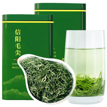 绿木（lvmu）年货茶叶信阳毛尖茶叶绿茶500g 2023新茶嫩芽浓香型 含礼袋