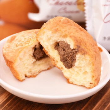 四洲蛋糕柠檬巧克力香橙夹心蛋黄派138g盒装下午茶点心办公休闲食