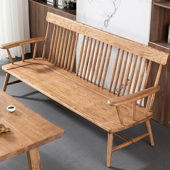 白蜡木沙发环保冬夏两用实木沙发全实木客厅木质硬木小户型三人位可