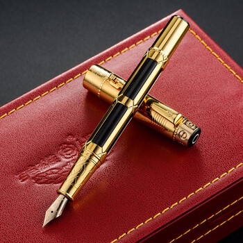 英雄(hero)钢笔 2065(10k)金尖钢笔高端商务办公墨水笔 黑杆 jd 2065