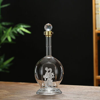 泡酒瓶透明高硼硅玻璃人参泡酒瓶多种规格高档泡酒瓶发货及时1斤内饰