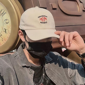 欧米驰帽子男棒球帽韩版显脸小男女大沿潮牌鸭舌帽日系休闲时尚复古风