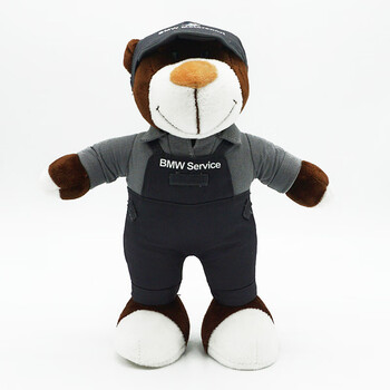 神孩子宝马熊公仔bmw赛车机修小熊泰迪熊玩具拉力熊摩托机车头盔熊